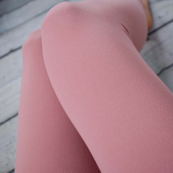 Vanille Style Pants - Mauve Brushed Knit Leggings